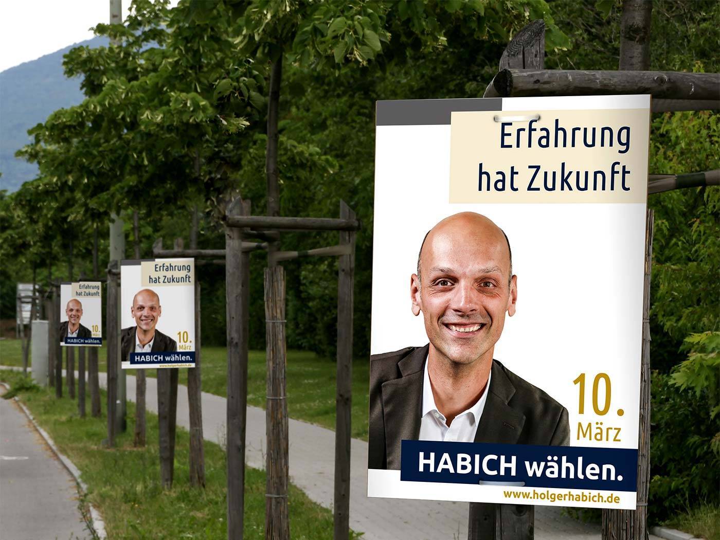 Holger Habich Wahl 2019 Wahlkampf Plakat